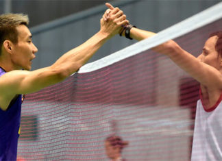 Alistair Casey (R) sheds some light on how BWF conduct the match-fixing scandal involving Joachim Persson. (photo: Toshifumi Kitamura / Scanpix Denmark)