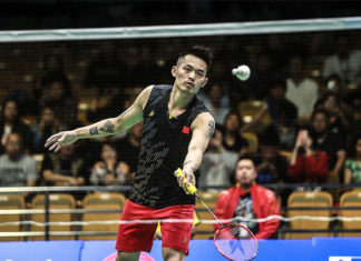 Lin Dan moves into the Badminton Asia Championships second round. (photo: Sina)