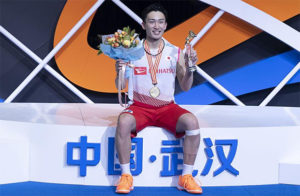 Kento Momota declares a new generation of players is taking over badminton. (photo: Wang He/Getty Images)