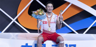 Kento Momota declares a new generation of players is taking over badminton. (photo: Wang He/Getty Images)