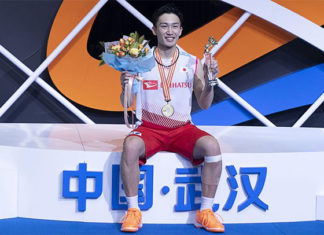 Kento Momota declares a new generation of players is taking over badminton. (photo: Wang He/Getty Images)