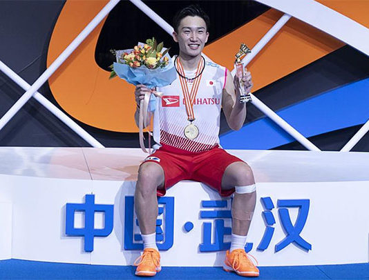 Kento Momota declares a new generation of players is taking over badminton. (photo: Wang He/Getty Images)