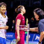 An Se Young (left) upsets Li Xuerui to win the 2019 New Zealand Open. (photo: BWF)