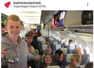 The Denmark team looks happy and motivated. (photo: badmintondenmark IG)