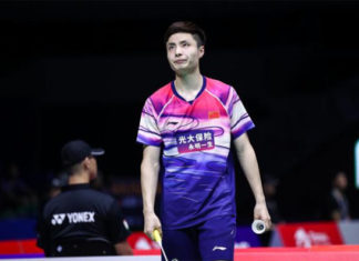Shi Yuqi looks calmer in the 2019 Sudirman Cup opener compared to his performance at the 2018 Thomas Cup tournament. (photo: osport)