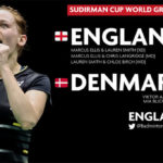 2019 Sudirman Cup: England beat Denmark 3-2 England shock Denmark 3-2 at Sudirman Cup on Monday. (photo: Badminton England)