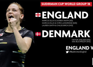 England shock Denmark 3-2 at Sudirman Cup on Monday. (photo: Badminton England)