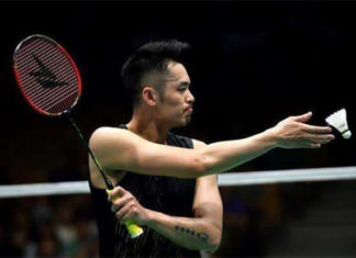 Lin Dan suffers a quarter-final defeat at the Australian Open. (photo: AFP)