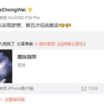 Message exchange between Lee Chong Wei and Lin Dan after Lee’s retirement announcement. (photo: Weibo)