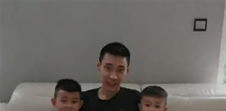 Lee Chong Wei and his sons wish dads everywhere a Happy Father's Day. (photo: Lee Chong Wei's Facebook)