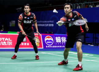 Mohammad Ahsan/Hendra Setiawan are eager to start playing in front of home crowd at the Indonesia Open. (photo: AFP)