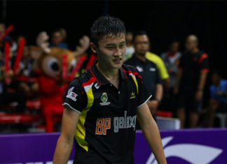 Lim Chong King earns a chance to practice with the Malaysian senior players. (photo: Purple League)