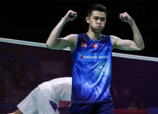 Lee Zii Jia pulls off an upset to beat Chen Long in Indonesia Open second round. (photo: Shi Tang/Getty Images)