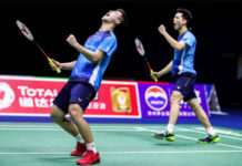 Ong Yew Sin/Teo Ee Yi produce a brilliant performance in the Thailand Open first round. (photo: AFP)