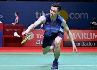 Lee Zii Jia enters 2019 Thailand Open quarter-finals. (photo: AFP)