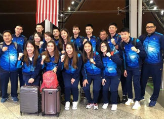 Malaysia's badminton team depart for the 2019 World Championships in Basel, Switzerland. (photo: BAM)