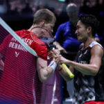 Kento Momota wins 2019 World Championships after dominating Anders Antonsen in one-sided final. (photo: Shi Tang/Getty Images)