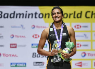 Congratulations to PV Sindhu for winning the 2019 World Championships title. (photo: Fabrice Coffrini/Afp/Getty Images)