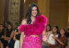 PV Sindhu walks the ramp for designer Shriya Bhupal in Hyderabad. (photo: IAN)