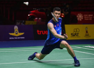 Lee Zii Jia advances to the Chinese Taipei Open second round. (photo: Chalinee Thirasupa/AFP/Getty Images)