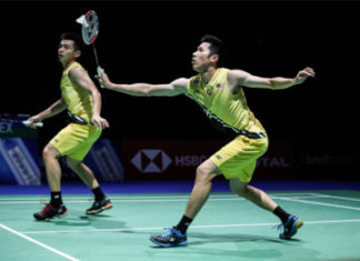 Goh V Shem/Tan Wee Kiong are one win away from claiming the Chinese Taipei Open title. (photo: Shi Tang/Getty Images)