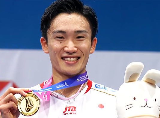 Kento Momota is the new king of badminton.