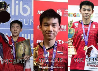 Kunlavut Vitidsarn creates history by winning his third consecutive world junior boys’ singles title.