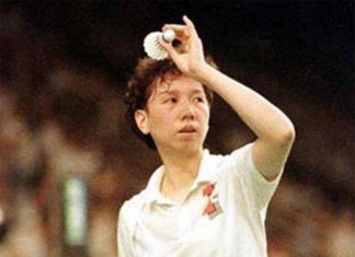 Han Aiping - the legendary women's singles player from China.