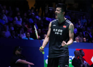 Chen Long storms into the French Open quarter-final. (photo: Shi Tang/Getty Images)