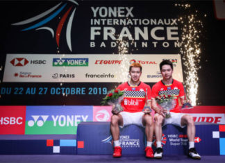 Kevin Sanjaya Sukamuljo/Marcus Fernaldi Gideon win the 2019 French Open. (photo: Shi Tang/Getty Images)