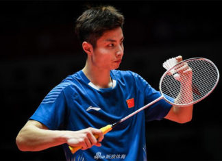 Shi Yuqi advances to the Macau Open quarter-final. (photo: AFP)
