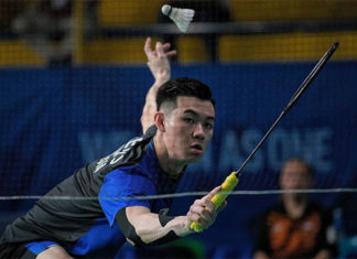 Lee Zii Jia enters the 2019 SEA Games men's singles final. (photo: Mark Cheong)