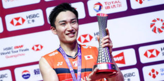 Kento Momota is the highest earning badminton player in 2019. (photo: Shi Tang, GettyImages)