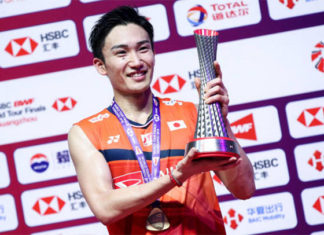 Kento Momota is the highest earning badminton player in 2019. (photo: Shi Tang, GettyImages)