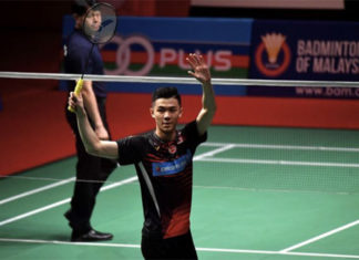 Lee Zii Jia gets off to a good start at Malaysia Masters. (photo: Bernama)