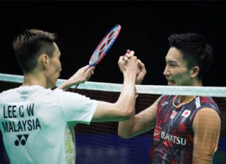 Lee Chong Wei wishes Kento Momota a speedy recovery. (photo: AFP)