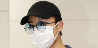 A facial scar is very obvious between Kento Momota's eyebrows. (photo: AFP)