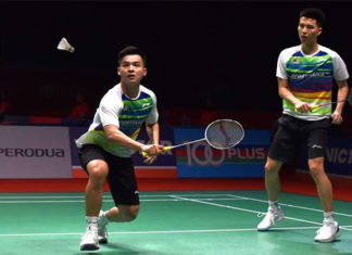Ong Yew Sin/Teo Ee Yi face Aaron Chia/Soh Wooi Yik in Indonesia Masters quarters. (photo: Bernama)