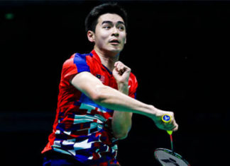 Cheam June Wei is playing extremely well at the 2020 Badminton Asia Team Championships. (photo: Visual China Group via Getty Images)