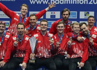 Denmark wins the 2020 European Men’s Team Championships title. (photo: Badminton Europe)