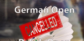 German Open and Polish Open cancelled due to coronavirus concerns.