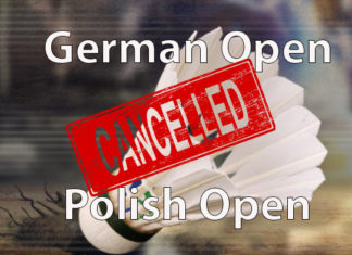 German Open and Polish Open cancelled due to coronavirus concerns.