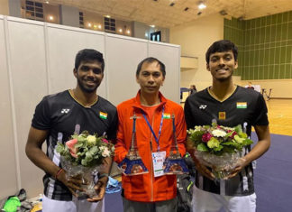 Flandy Limpele (middle) steps down as doubles coach citing family reasons. (photo: Flandy Limpele's Facebook)