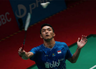 Jonatan Christie stays active during the coronavirus self-quarantine. (photo: AFP)
