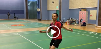 Tai Tzu Ying plays "foot badminton". (photo/video: Tai Tzu Ying's Instagram)