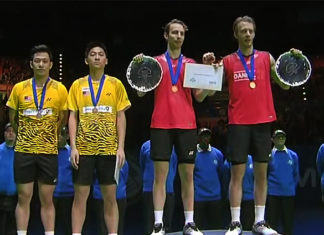 Mathias Boe/Carsten Mogensen beat Koo Kien Keat/Tan Boon Heong 15-21, 21-18, 21-18 in the 2011 All England men's doubles final.