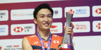Kento Momota is optimistic about a full recovery. (photo: Kyodo News)