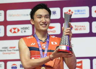 Kento Momota is optimistic about a full recovery. (photo: Kyodo News)