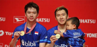 Kevin Sanjaya Sukamuljo/Marcus Fernaldi Gideon have uniquely high standards towards winning championships. (photo: Shi Tang)