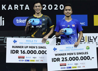 Anthony Sinisuka Ginting wins total prize money of USD$1,739.94. (photo: PBSI)